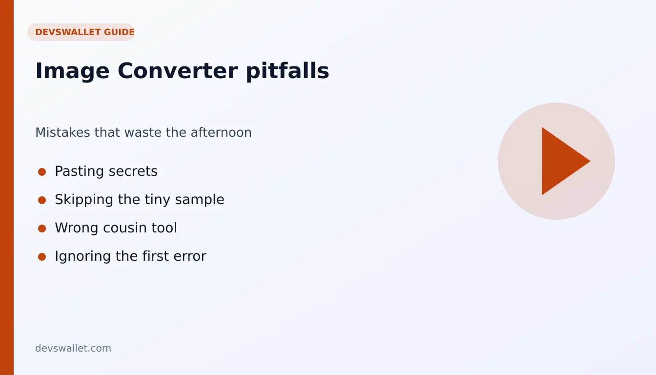 Image Converter common mistakes illustration for image converter